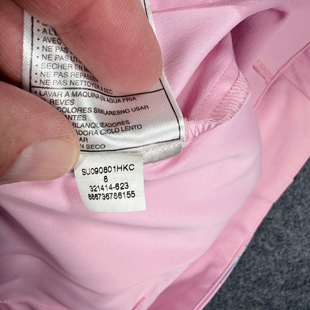 Nike Golf Pink Plaid Pleated Skort Nike Fit Dry Womens Size 8 321414-623 - Picture 5 of 9